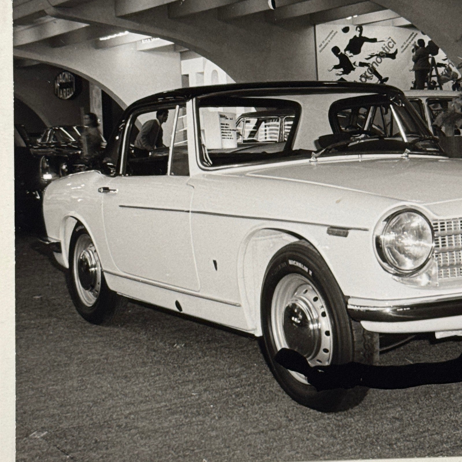 Innocenti S Car Automobile at Atuo Show Vintage Photo Photograph Print Lot 2x
