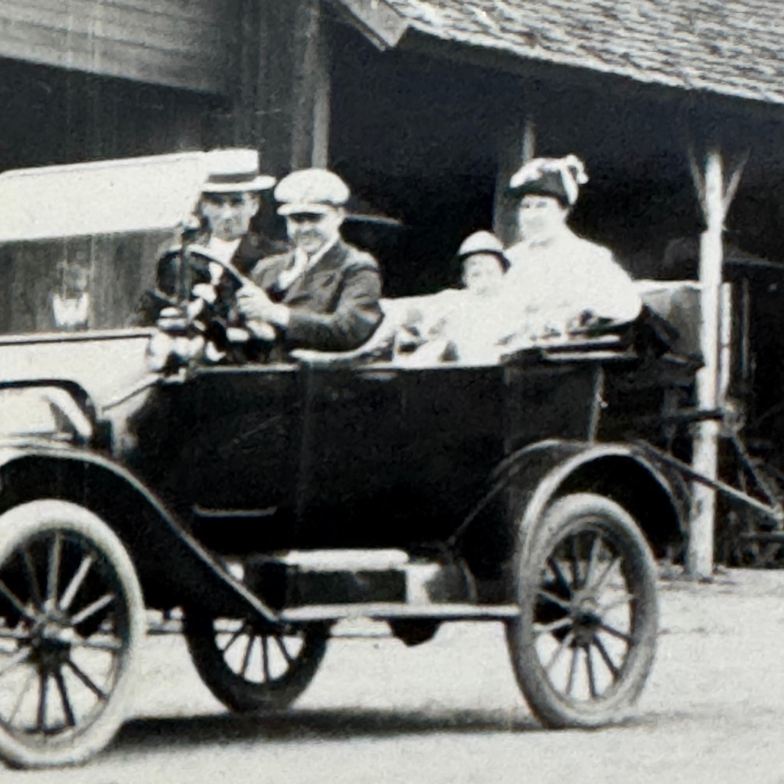Vintage Car Automobile Photo Photograph Print Snapshot People