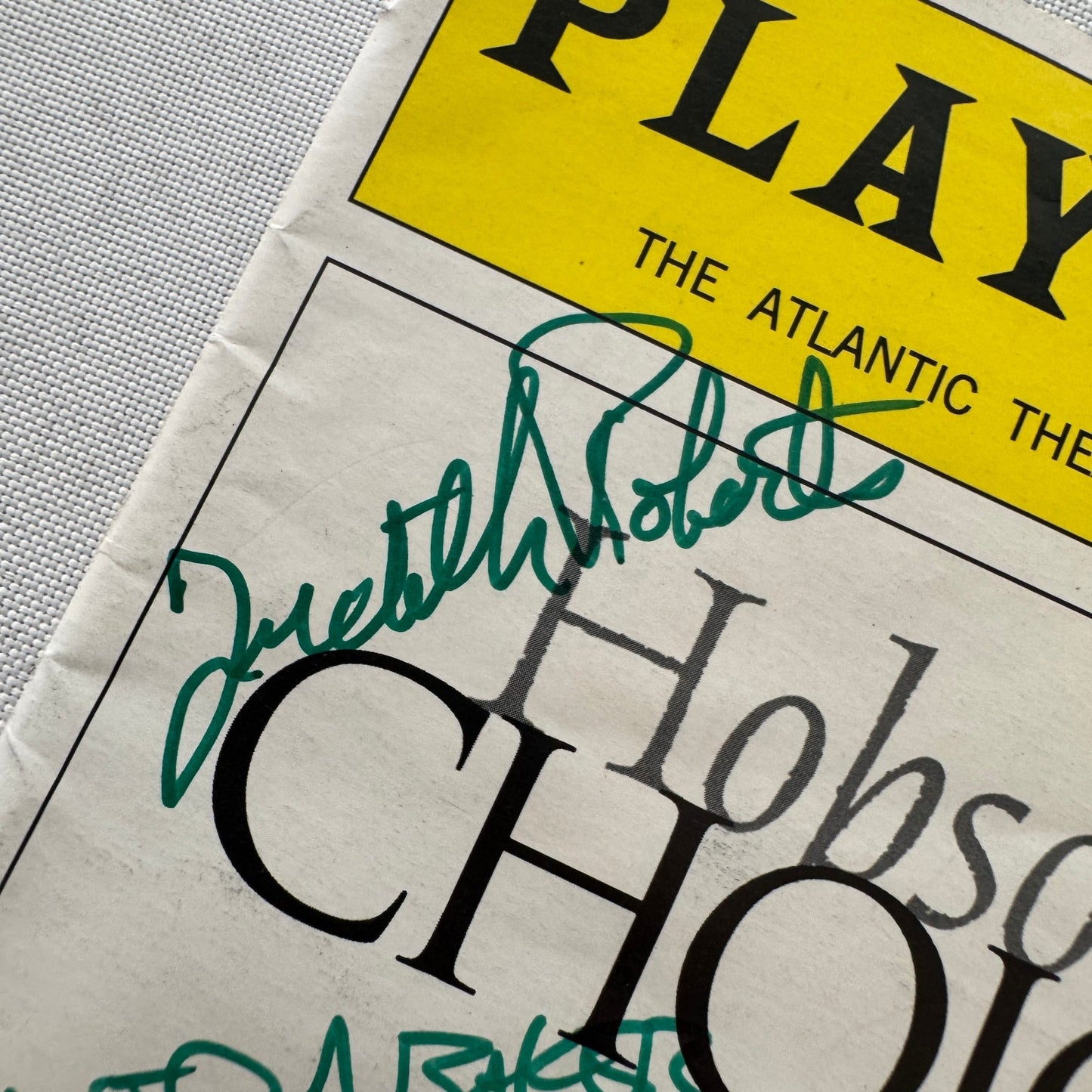 Hobson's Choice Cast Signed Theater Playbill Autographed Signature 2002