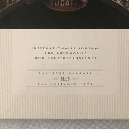 1993 Bugatti Car Book Magazine Journal German Text Vintage Cars +