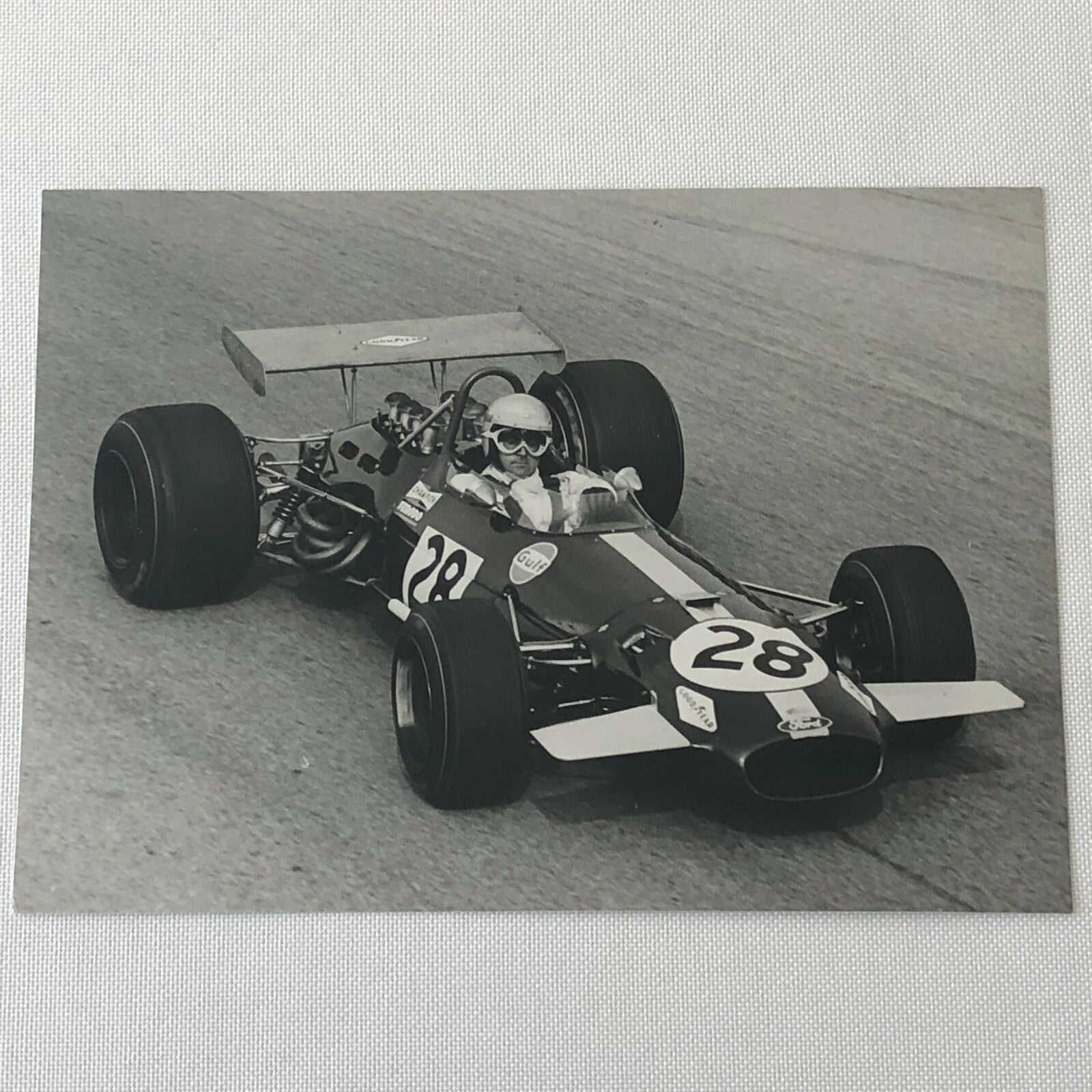 Vintage Grand Prix Racing Photo Photograph Jack Brabham Driver Car