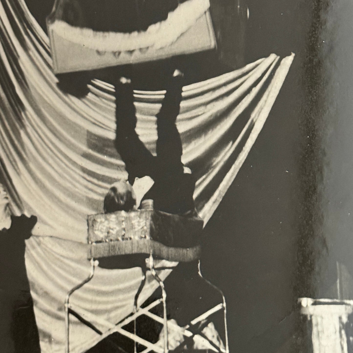 Vintage Circus Performer Balancing Act Juggling Photo Photograph