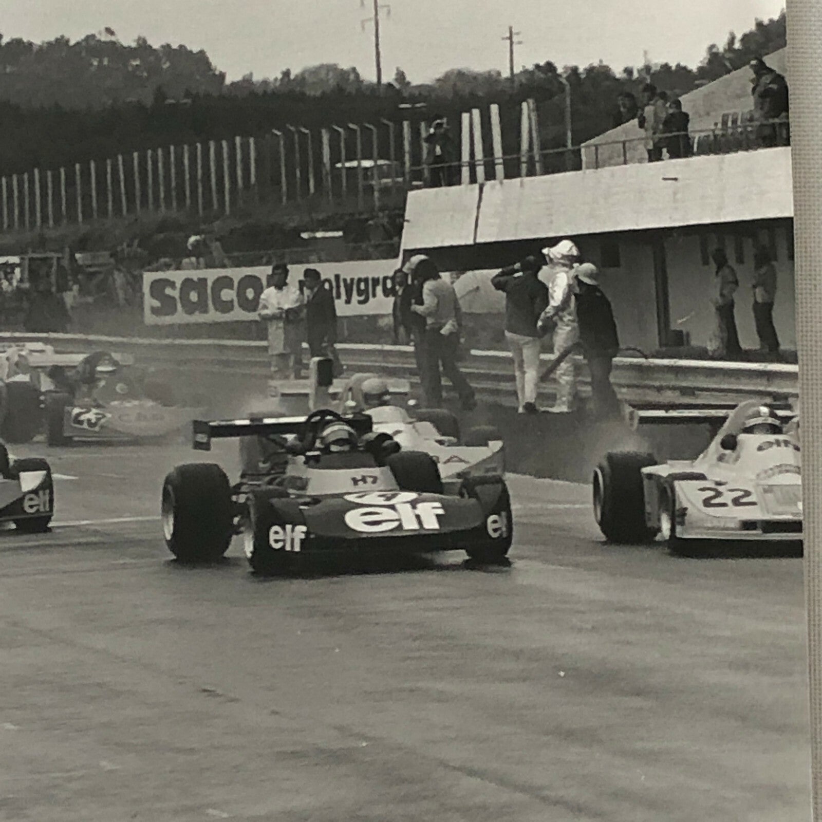Vintage 1975 Formula 2 F2 Racing Photo Photograph Estoril Grand Prix Cars 