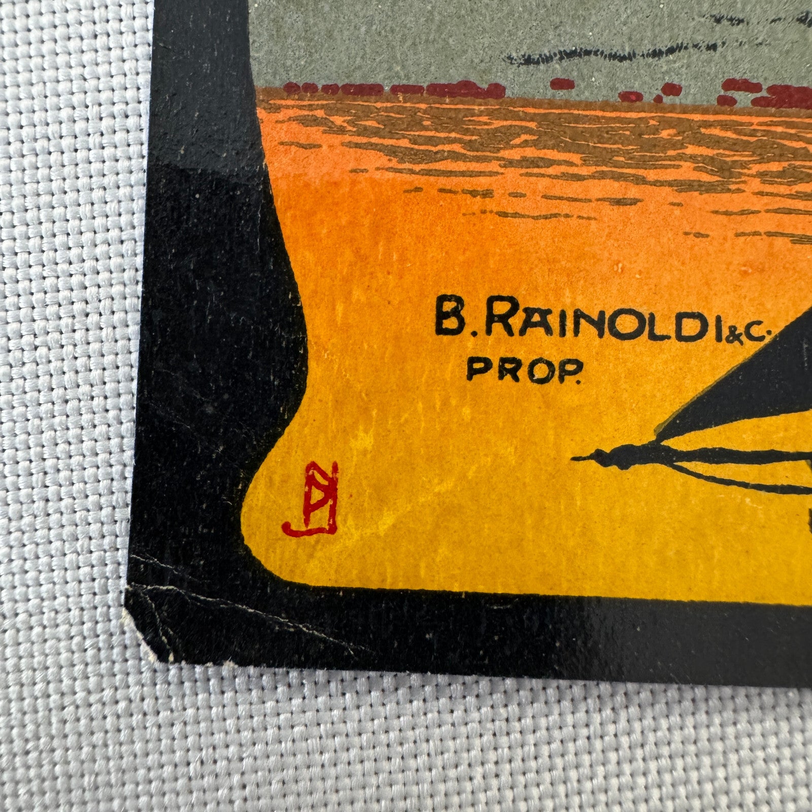 Vintage Hotel Travel Luggage Label Hotel Royal Des Etrangers Naples Italy