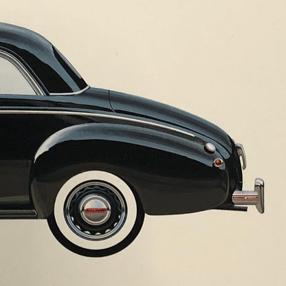 1939 Mercury Sedan Coupe Car Illustration Art Drawing Hand Drawn