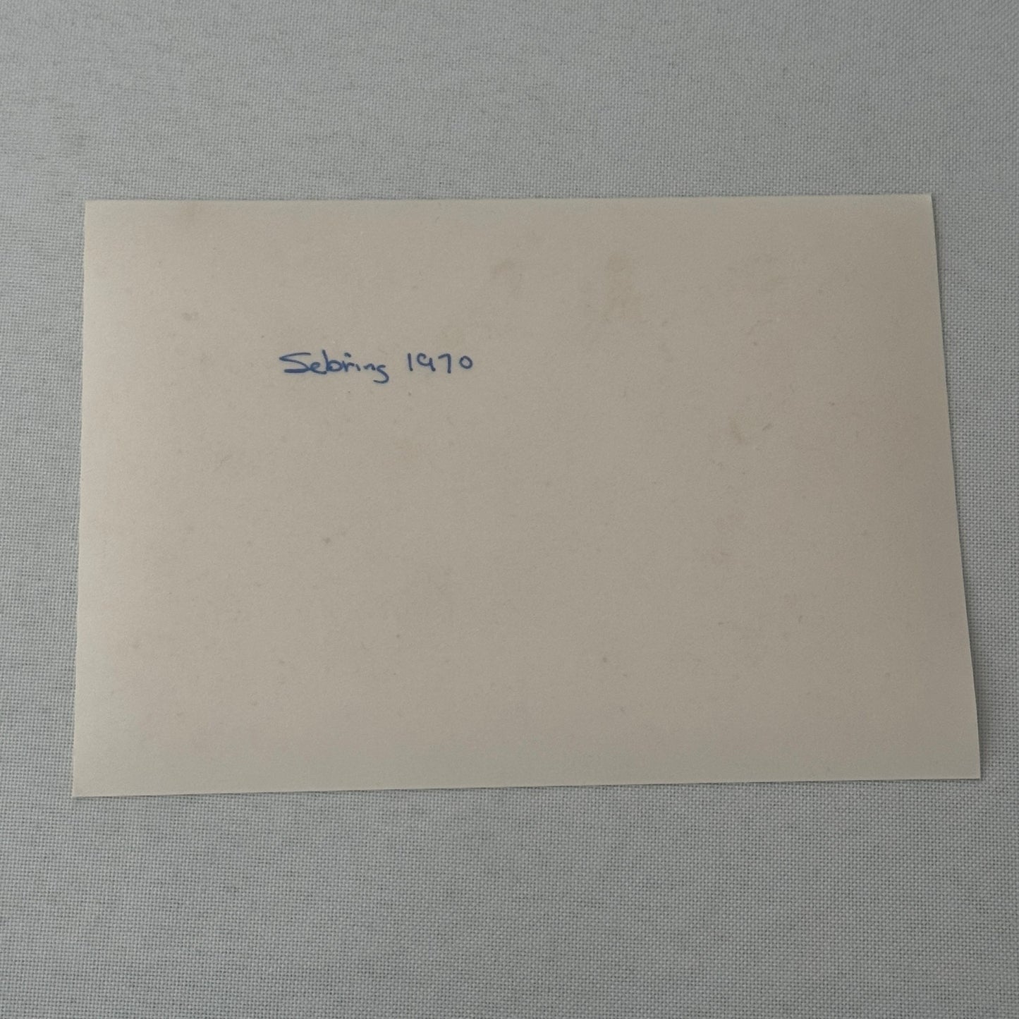 Vintage Racing Photo Photograph 1970 Sebring