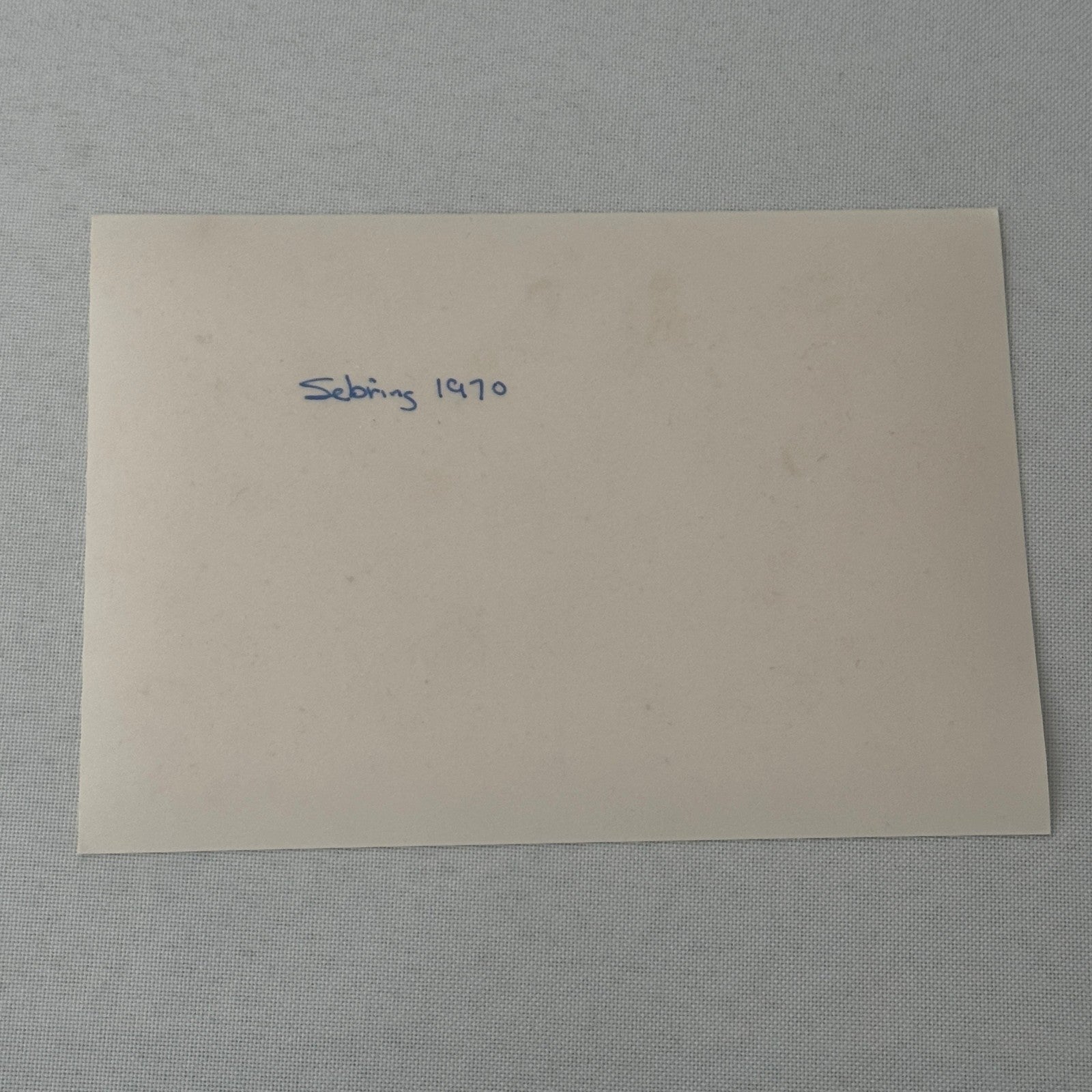 Vintage Racing Photo Photograph 1970 Sebring