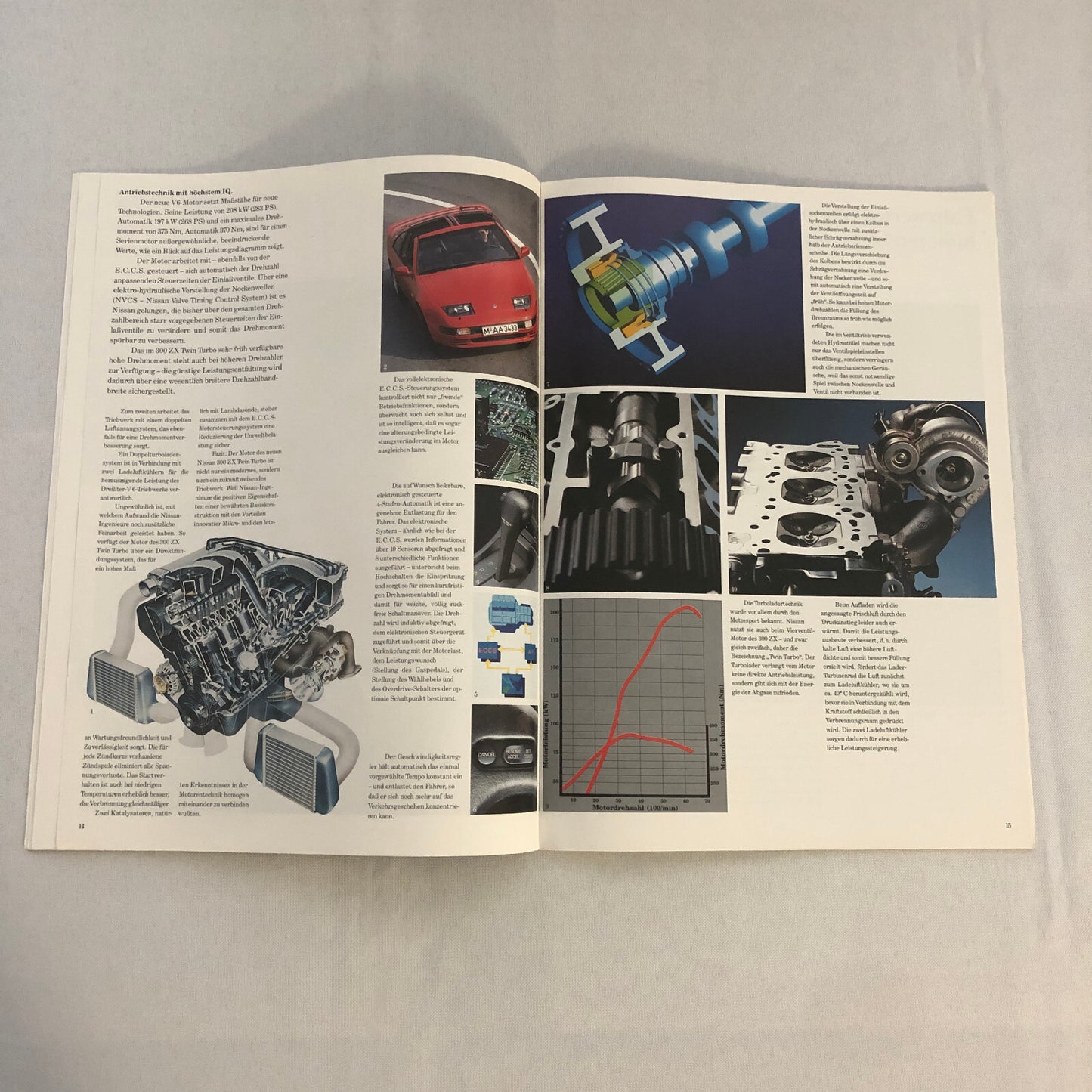 Nissan 300ZX Twin Turbo Sales Brochure Catalog German Text European 300 ZX Z