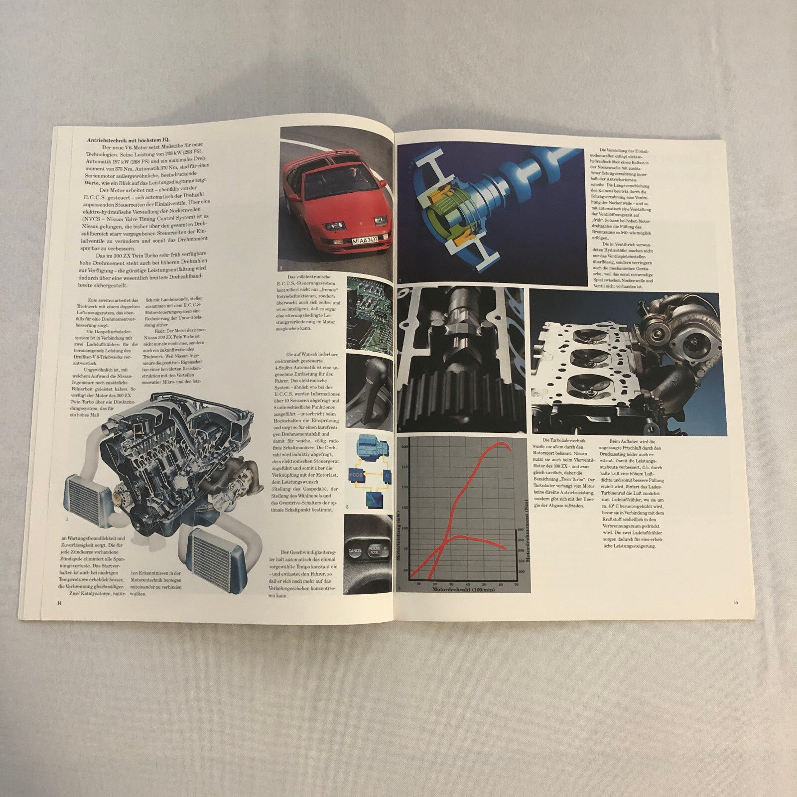 Nissan 300ZX Twin Turbo Sales Brochure Catalog German Text European 300 ZX Z