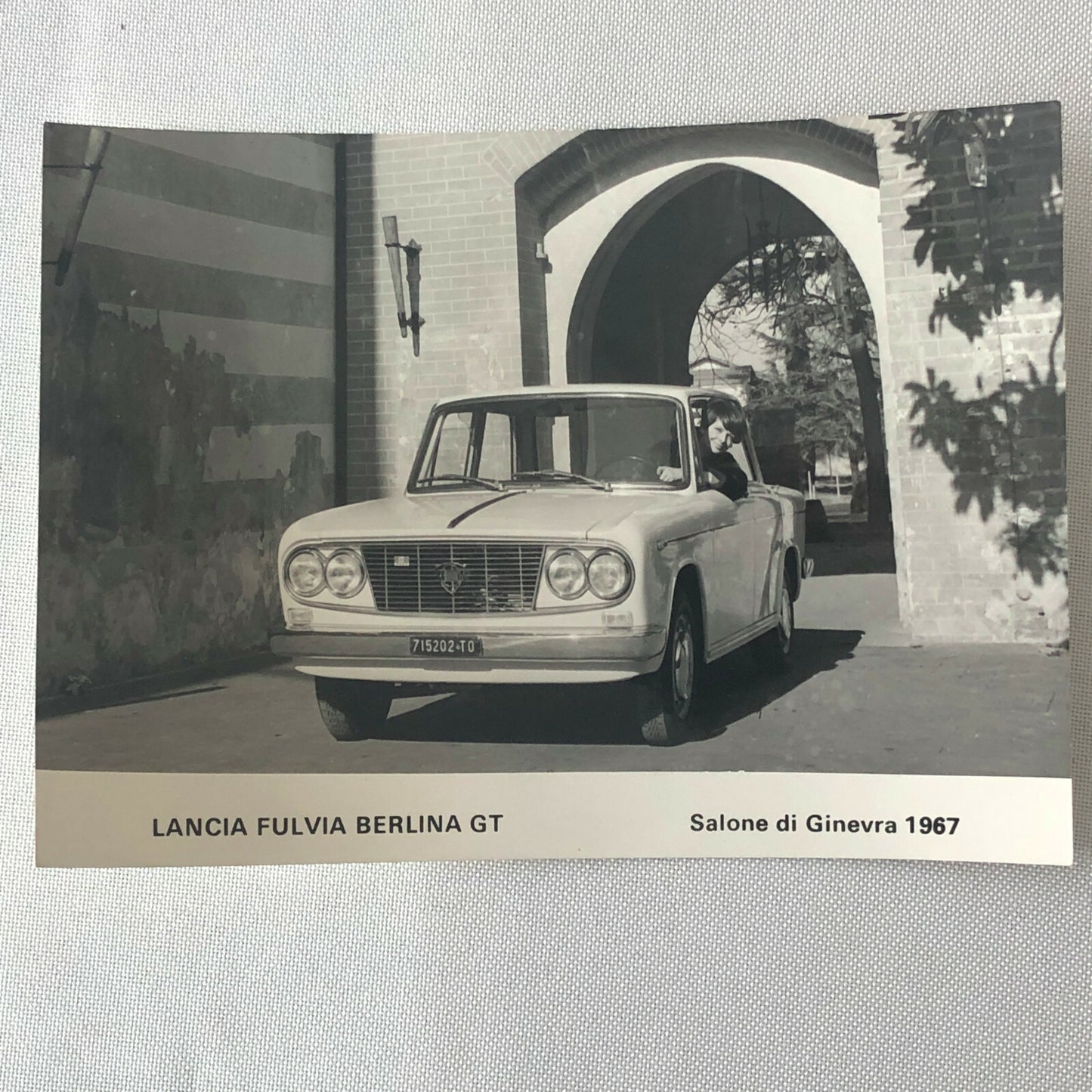 Vintage 1967 Lancia Fulvia Berlina GT Factory Photo Photograph 