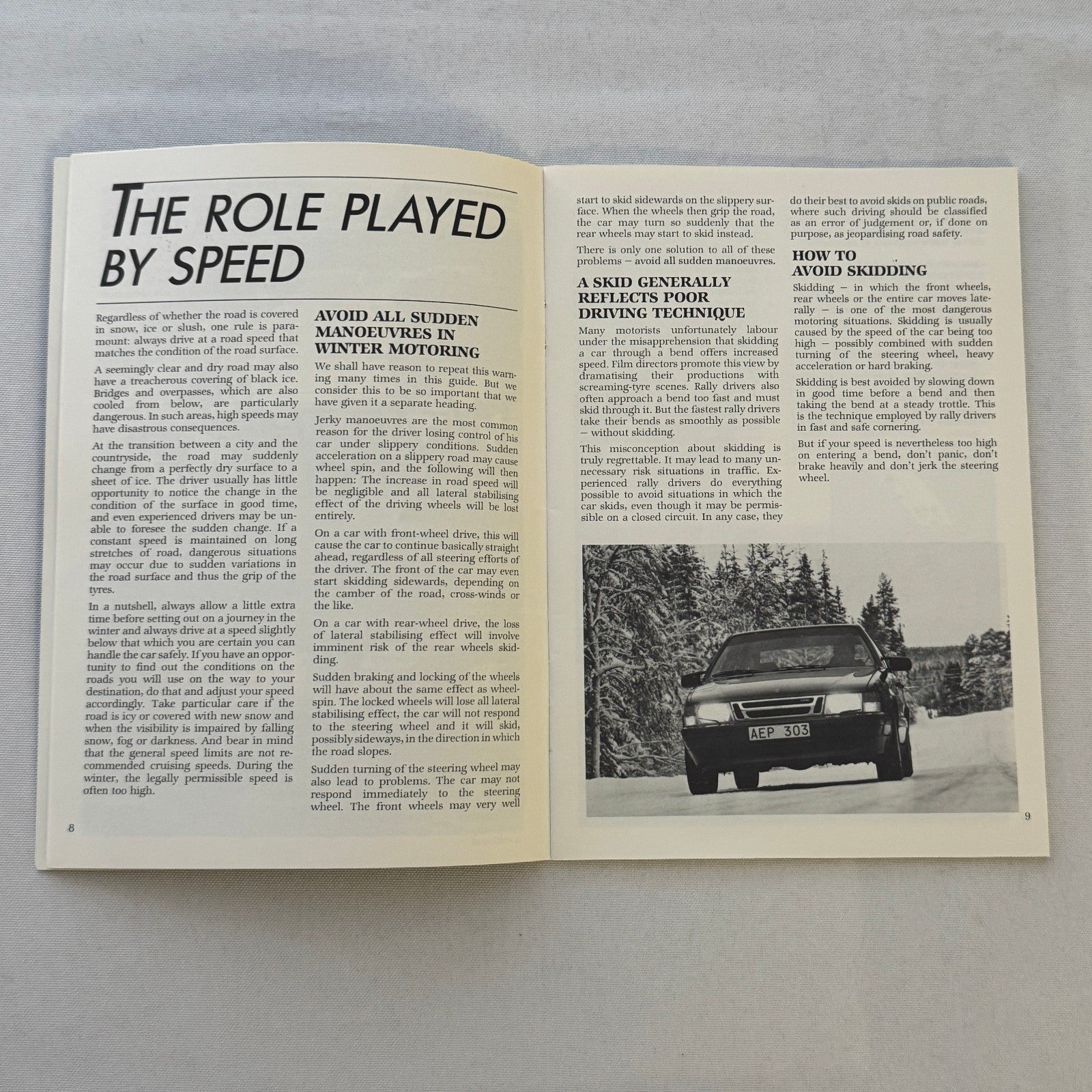 1988 Saab 900 Owners Manual Book Pouch Sedan Convertible Vintage Car