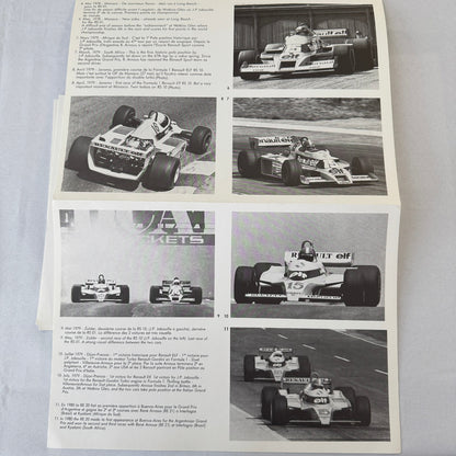 1980 Renault Sport Racing Team Press Kit Rene Arnoux JP Jabouille