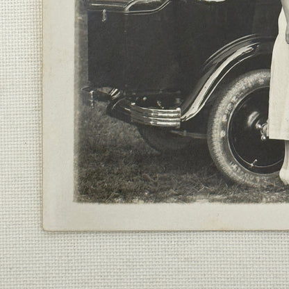 Antique Car Automobile Women Italian Real Photo Postcard RPPC Photograph