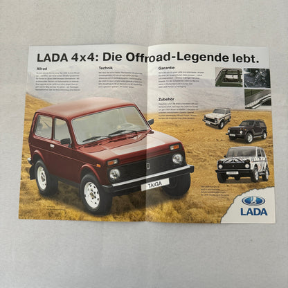 Lada Niva Car Sales Brochure Catalog GERMAN Text European Market Taiga Special +