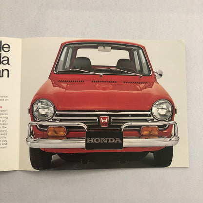 Vintage Honda 600 Sedan Car Sales Brochure Catalog Advertising