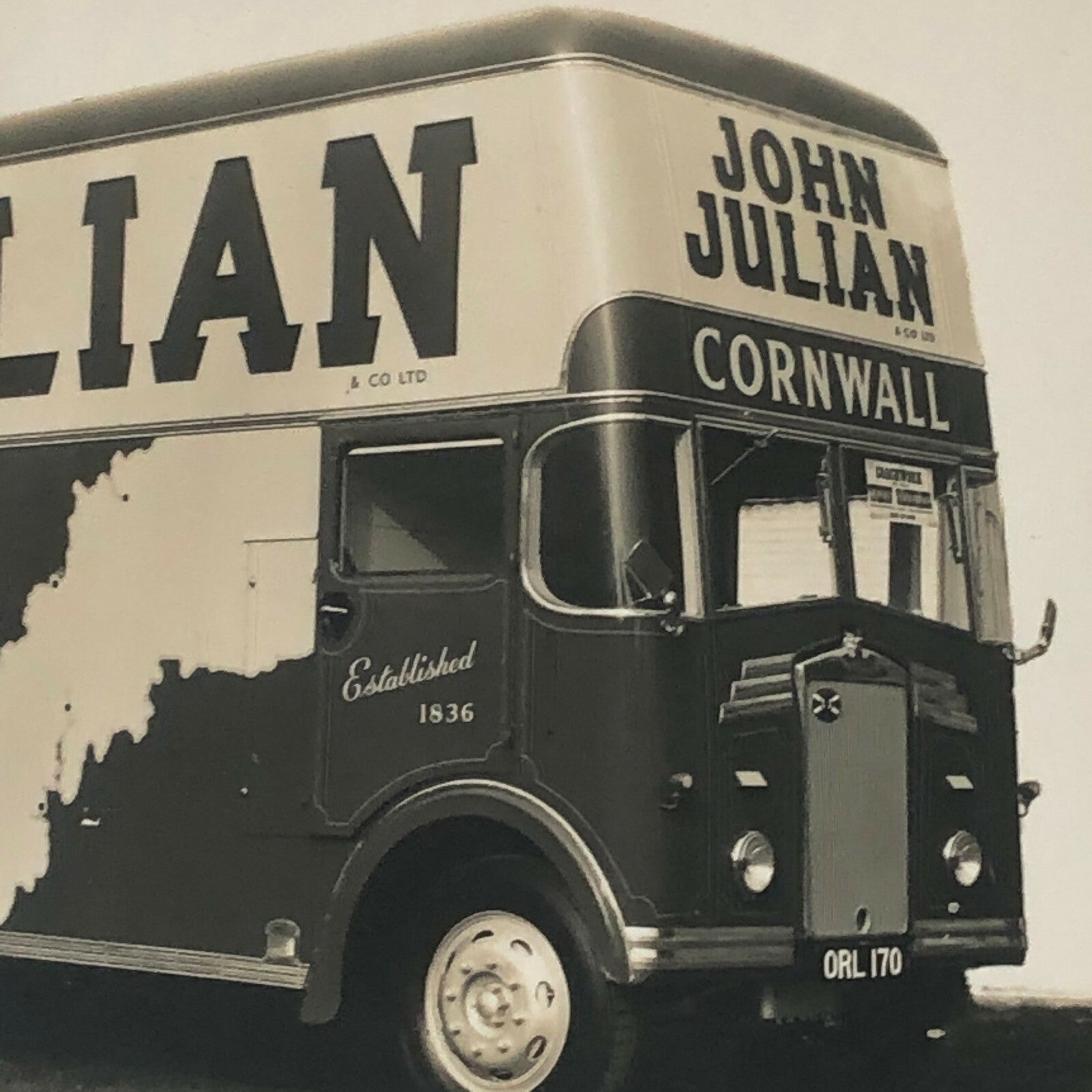 Vintage Moving Van Truck Photo Photograph Lot of 2 UK 