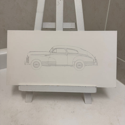 1942 Chevrolet Fleetline Aerosedan Illustration Art Drawing Hand Drawn