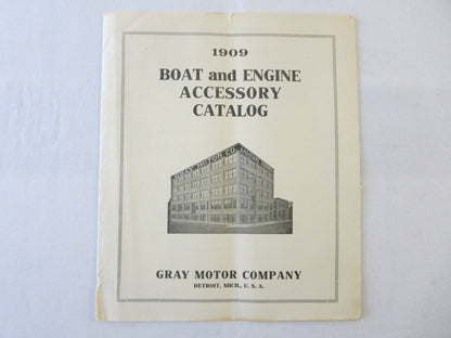 1909 Gray Motor Company Boat & Engine Accessory Sales Brochure Catalog 