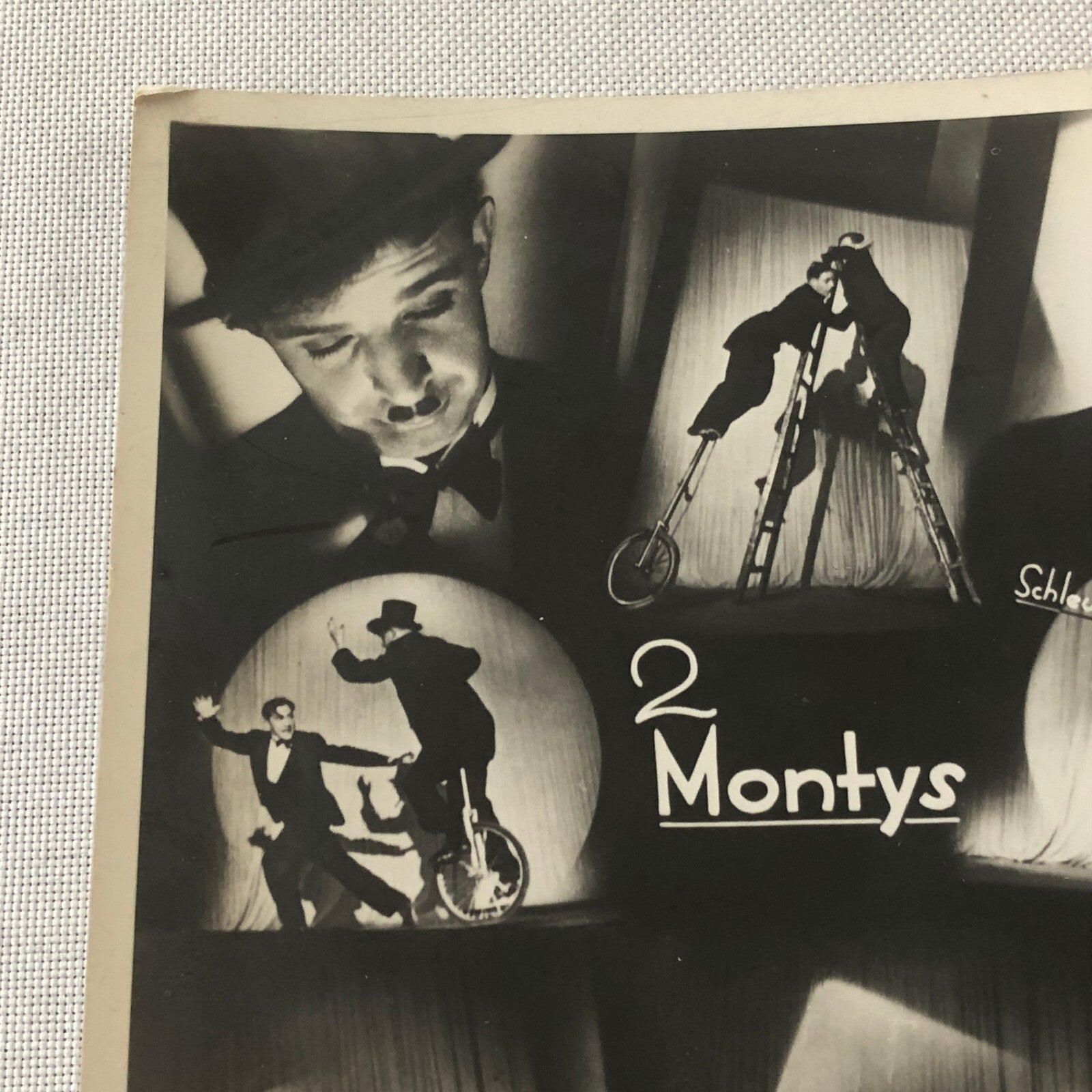 Circus Performers on Unicycle Juggling Comedy Photo Photograph 2 Montys