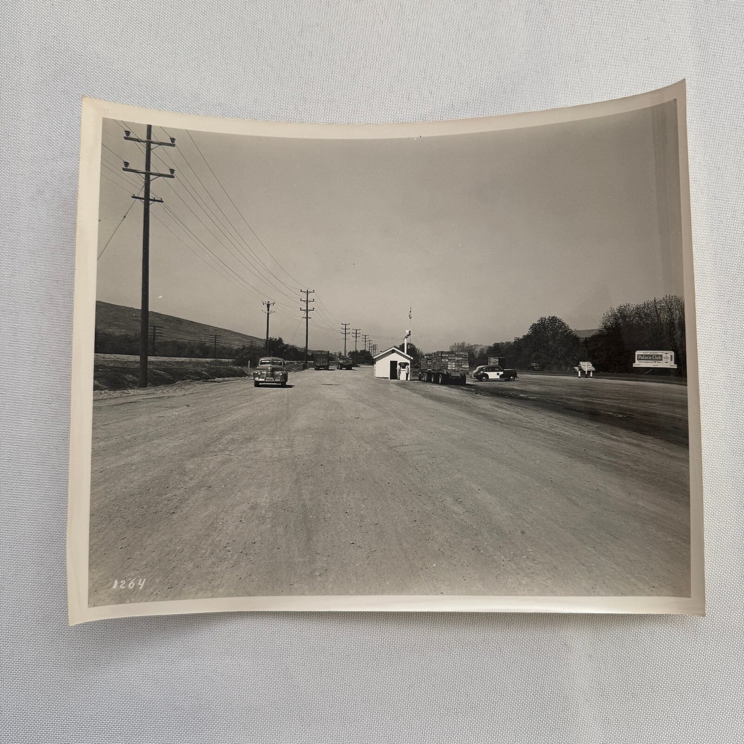 California Highway Inspection Station Vintage Photo Photograph