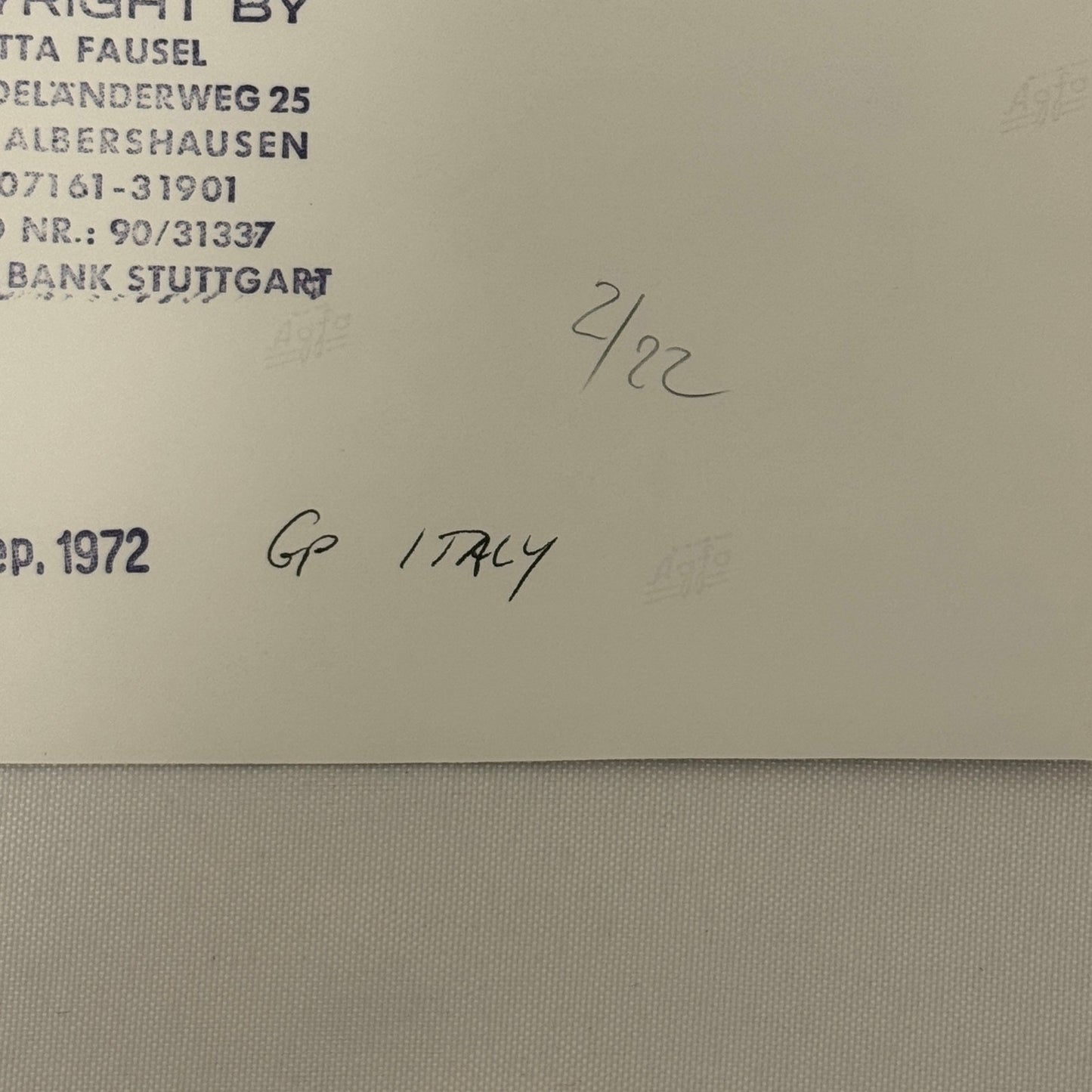 Vintage Racing Photo 1972 Italian Grand Prix Emerson Fittipaldi Colin Chapman