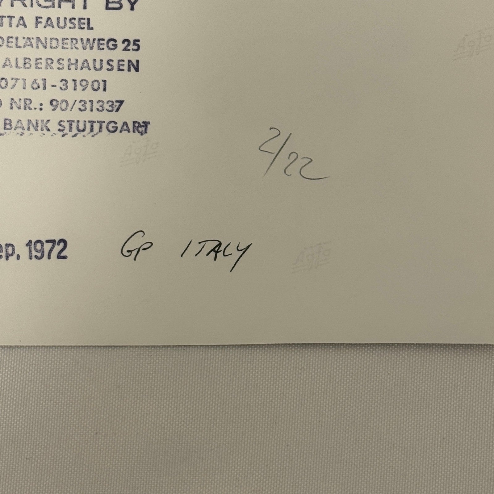 Vintage Racing Photo 1972 Italian Grand Prix Emerson Fittipaldi Colin Chapman