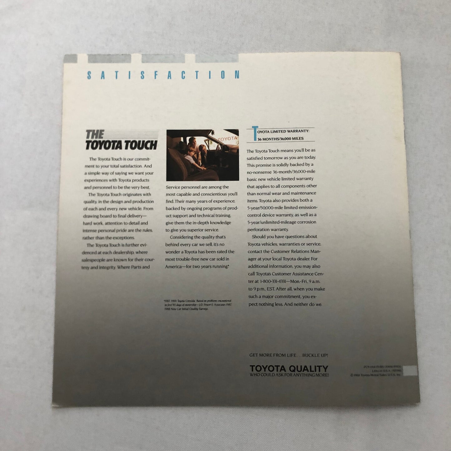 1989 Toyota Tercel Car Sales Brochure Catalog Advertising Vintage Coupe Hatch