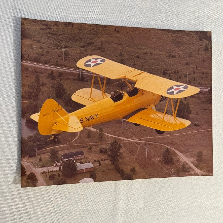 Vintage US Navy Aircraft Airshow Photo Large Format Aviation Photograph Military