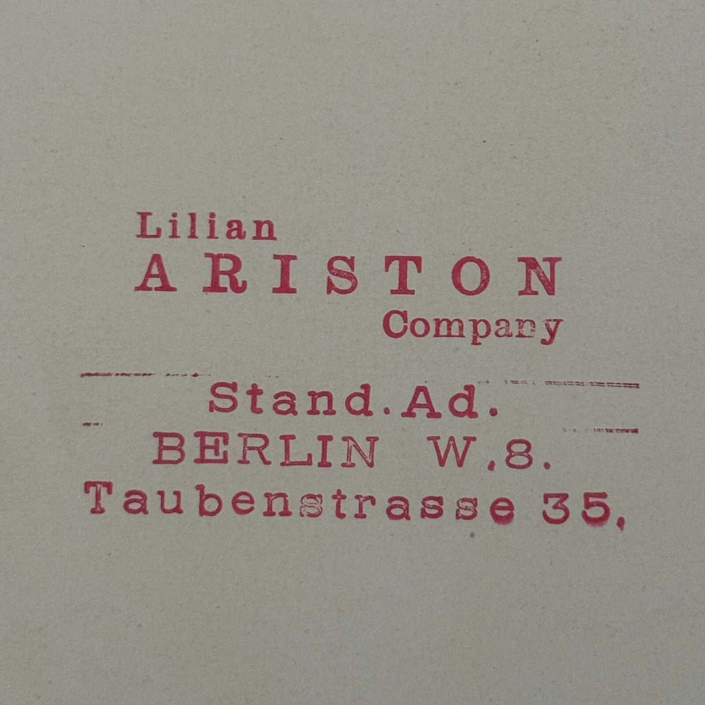 Vintage Circus Acrobat Balancing Act Postcard Lilian Ariston Company Berlin