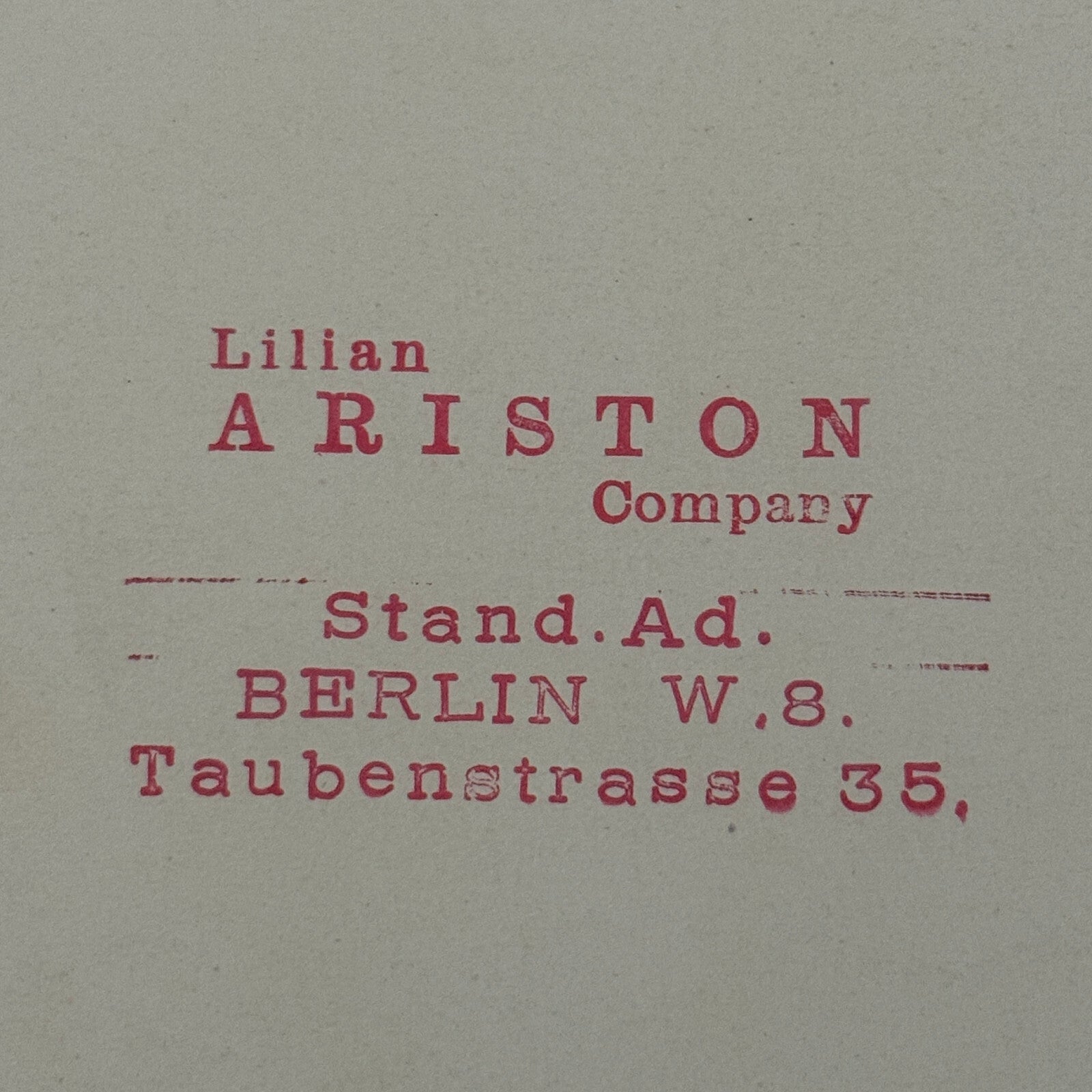Vintage Circus Acrobat Balancing Act Postcard Lilian Ariston Company Berlin
