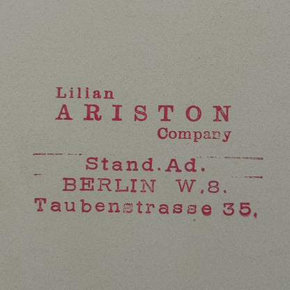 Vintage Circus Acrobat Balancing Act Postcard Lilian Ariston Company Berlin