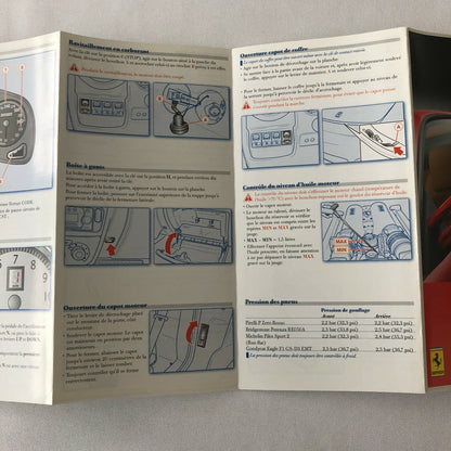 Ferrari F430 430 Quick Reference Guide Owners Manual - FRENCH TEXT 
