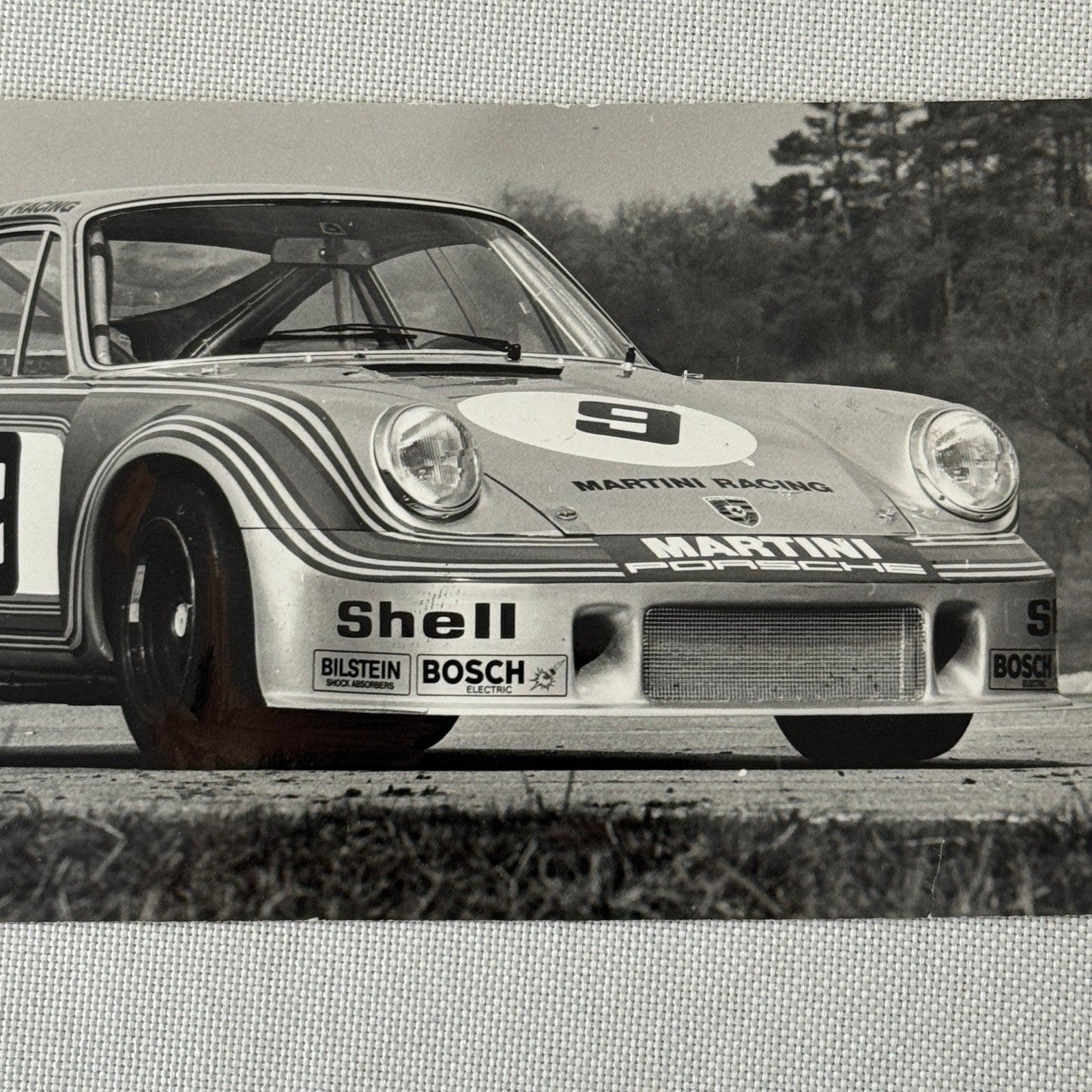 Porsche Carrera RSR 911 Martini Racing Car Photo Photograph Print Vintage 1974