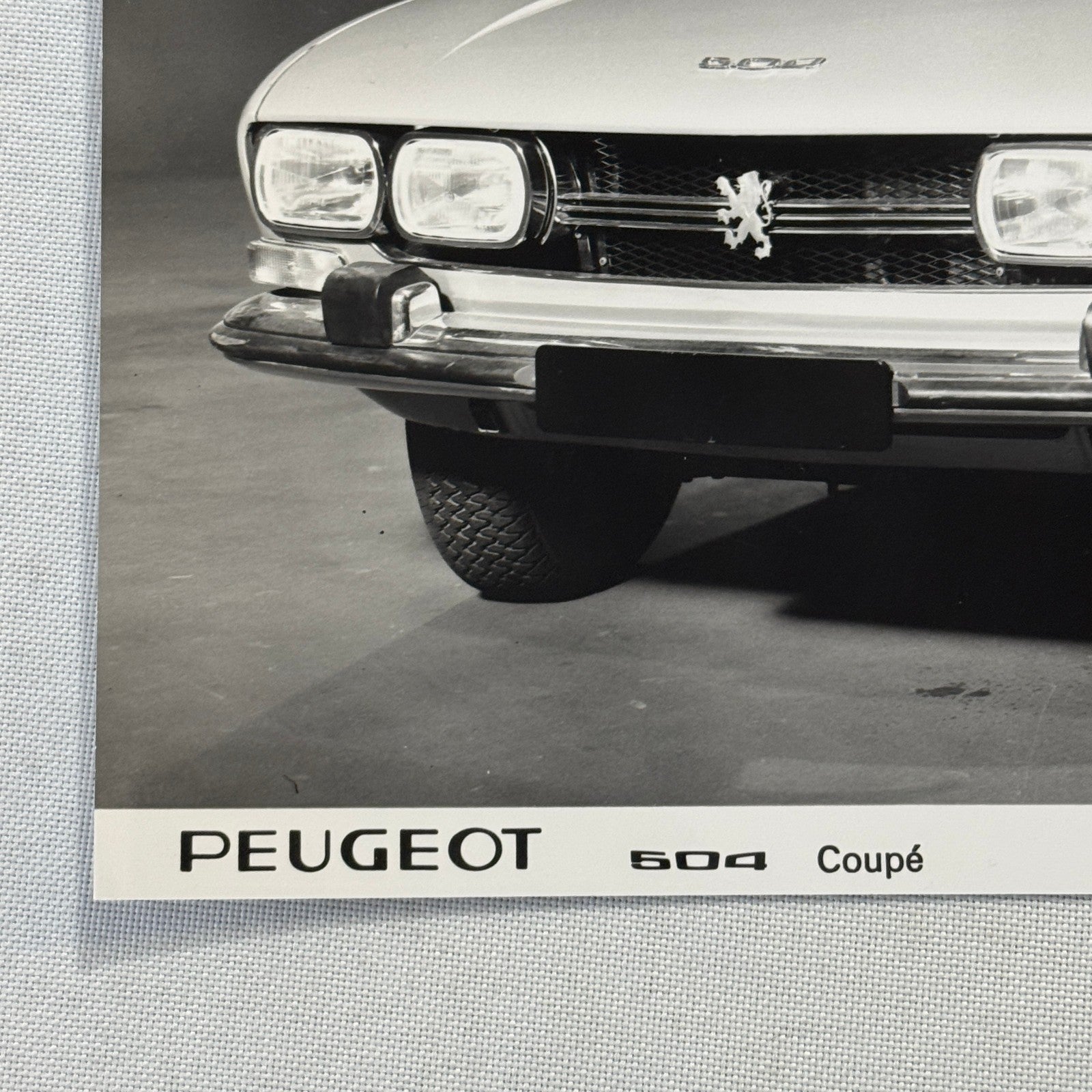 1971 Peugeot 504 Coupe Factory Press Photo Photograph Vintage