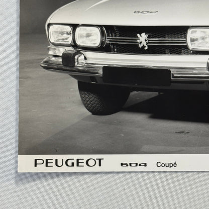 1971 Peugeot 504 Coupe Factory Press Photo Photograph Vintage