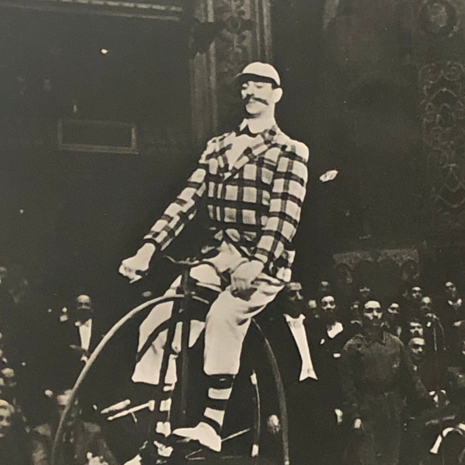Circus Performer Act Penny Farthing Bicycle Photo Photograph Three Saytons