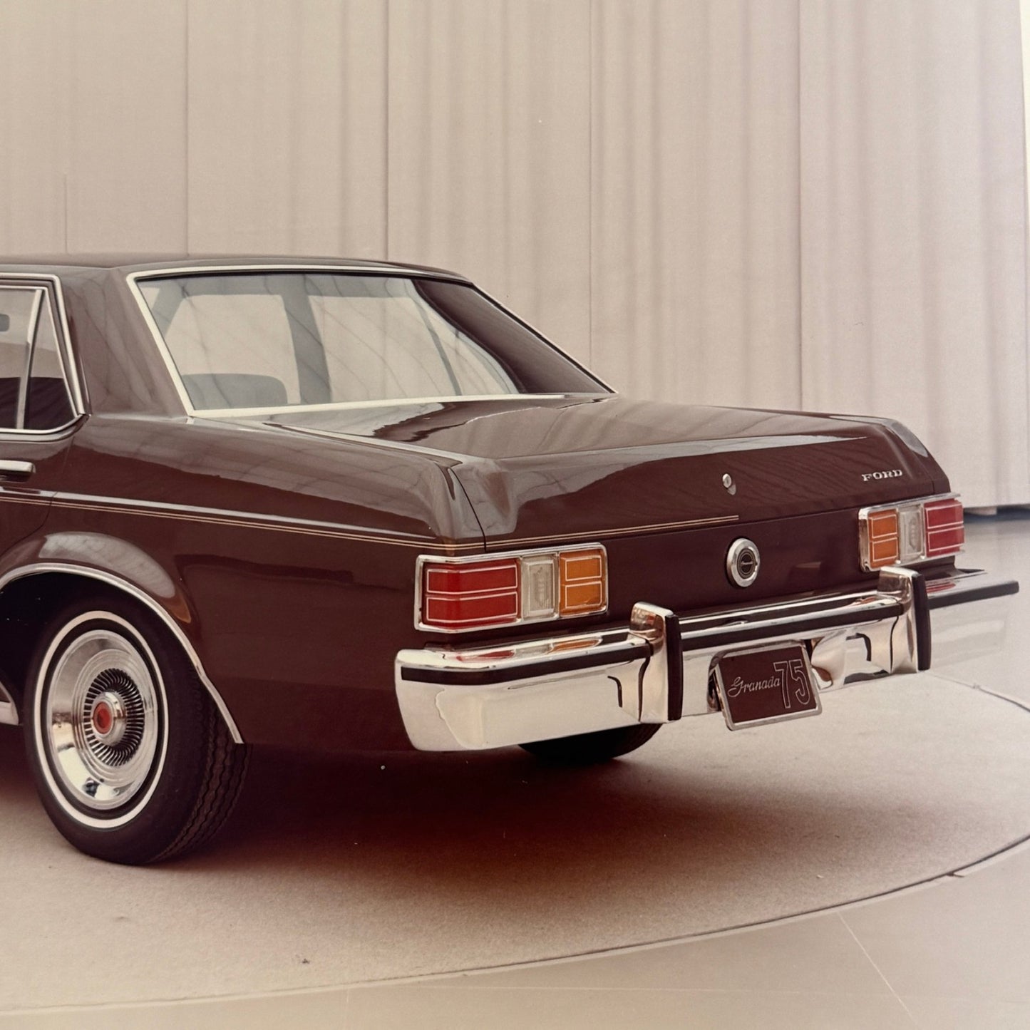 1975 Ford Granada Sedan Car Photo Photograph Print Vintage