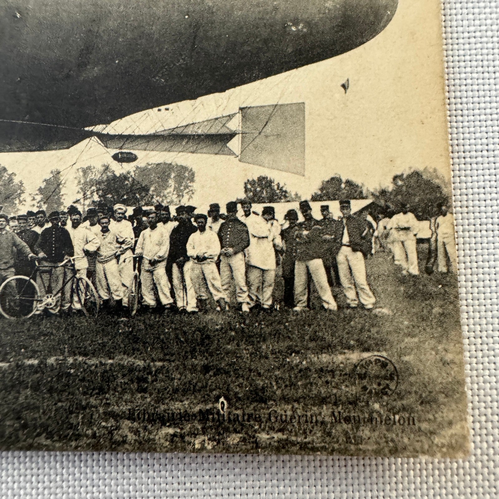 Vintage Zeppelin Airship Dirigible Postcard Post Card French Le Lebaudy
