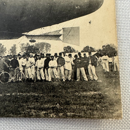 Vintage Zeppelin Airship Dirigible Postcard Post Card French Le Lebaudy