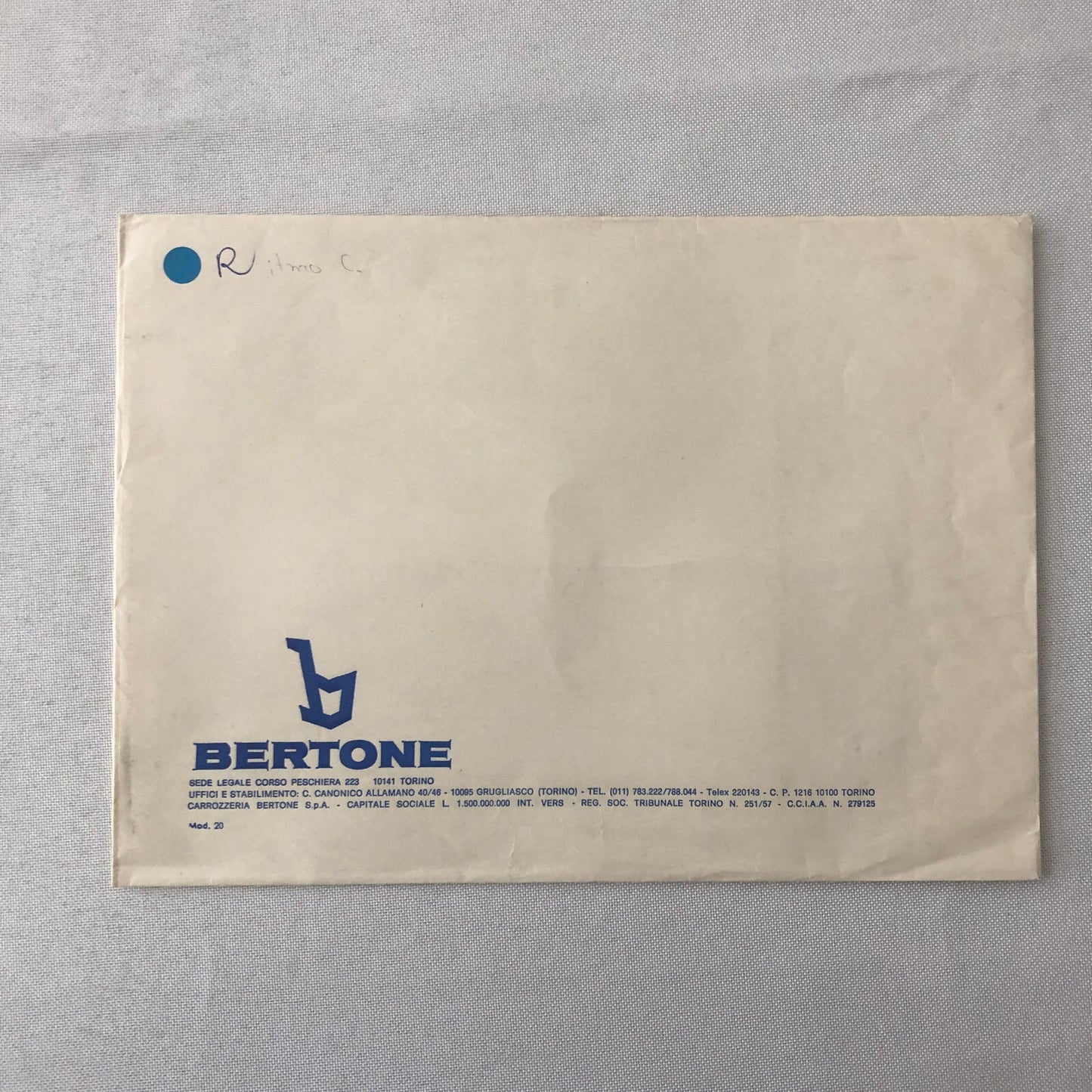 1979 Bertone Ritmo Cabriolet Convertible Press Kit with Photos Fiat Ritmo