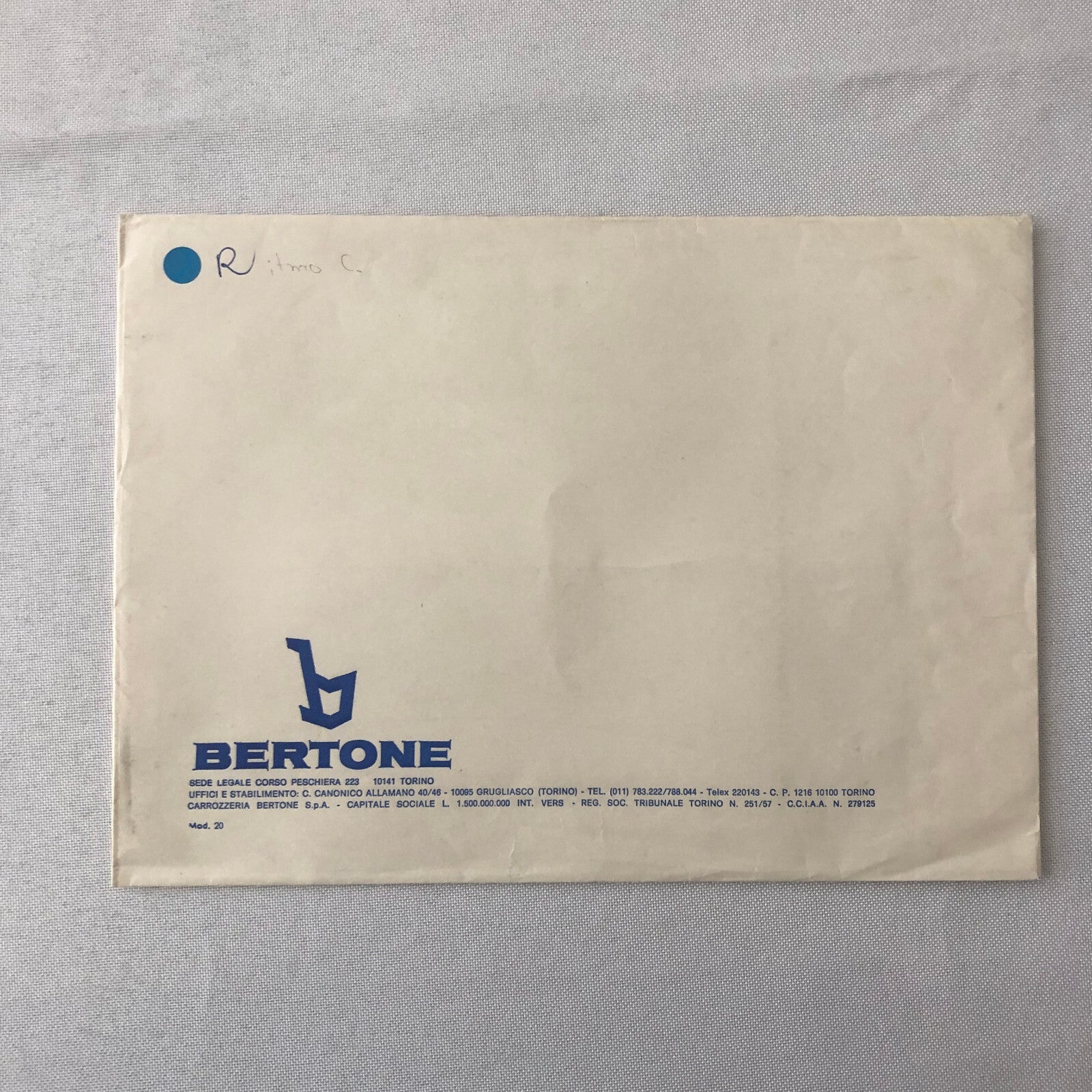 1979 Bertone Ritmo Cabriolet Convertible Press Kit with Photos Fiat Ritmo