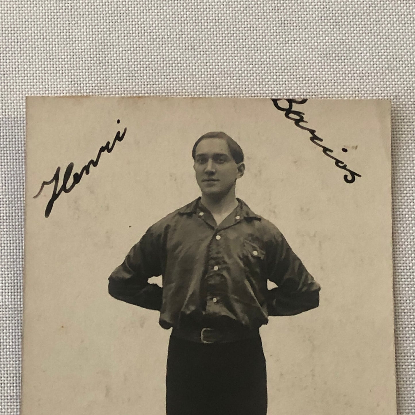 Circus Performer Real Photo Postcard Post Card RPPC Vintage French