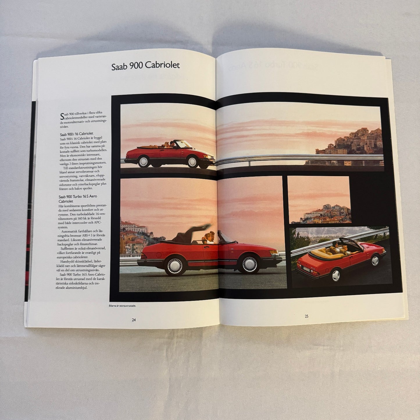 1991 Saab 900 Car Sales Brochure Catalog Saab 900 Cabriolet Turbo 16S SWEDISH