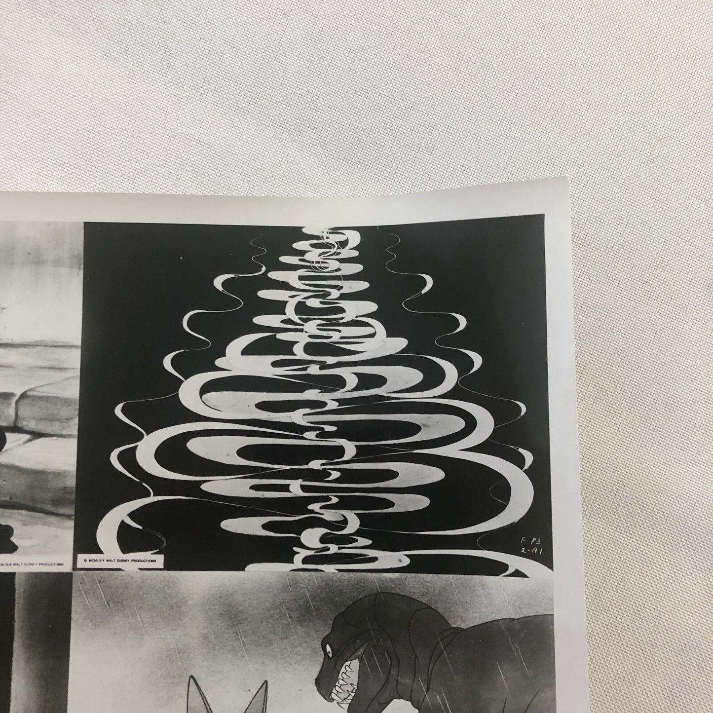 Walt Disney Fantasia Movie Film Press Photo Photograph Mickey Mouse Dinosaurs