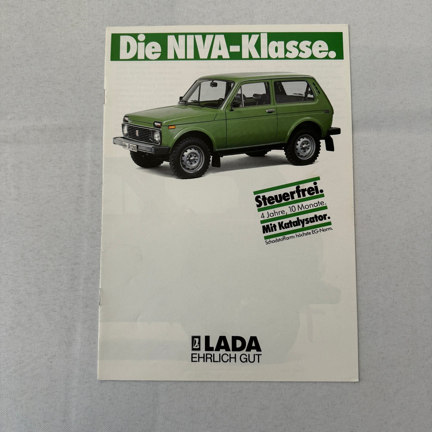 Lada Niva Car Sales Brochure Catalog Niva Cabriolet UT Cabrio Niva L GERMAN