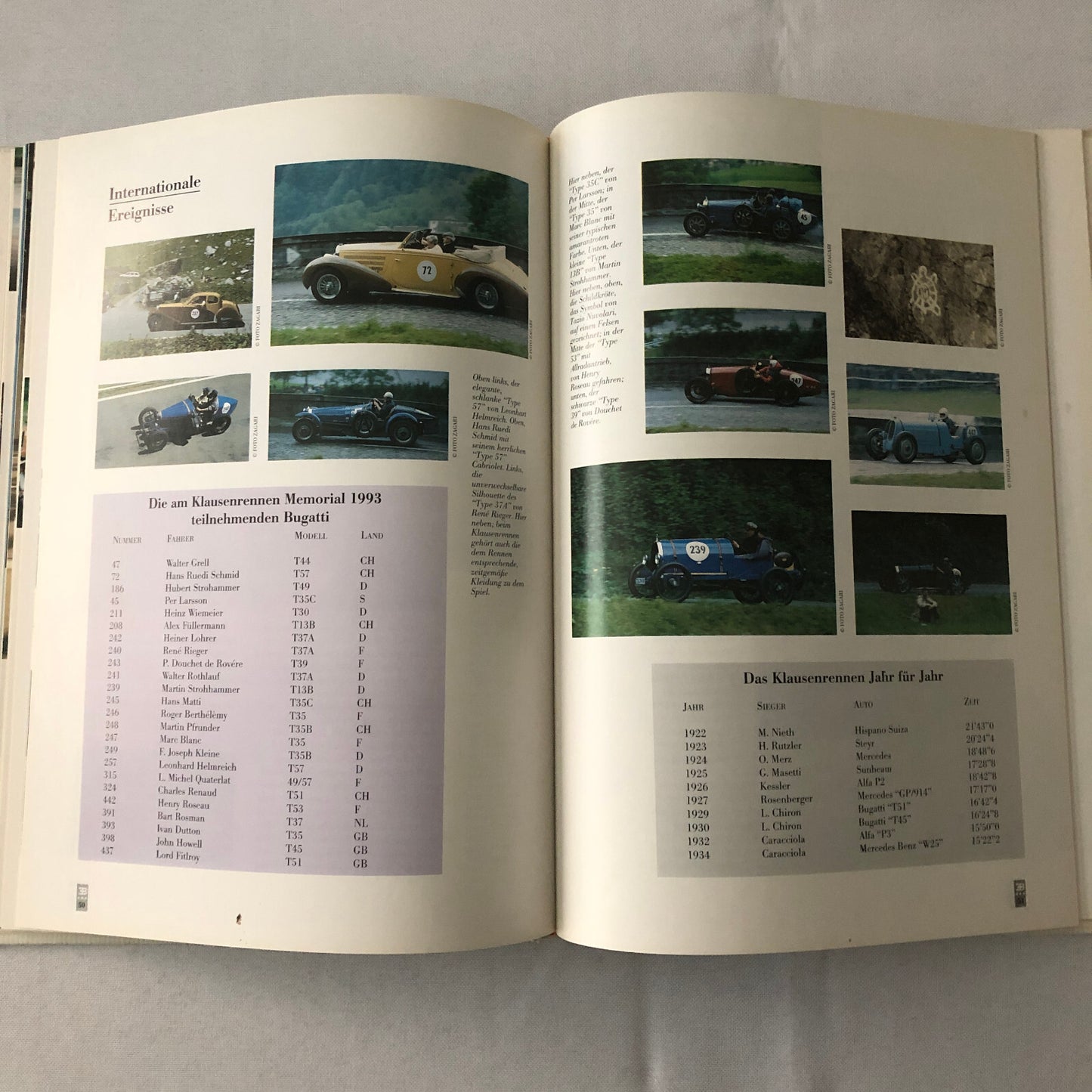 1994 Bugatti Car Book Magazine Journal German Text Vintage Cars +
