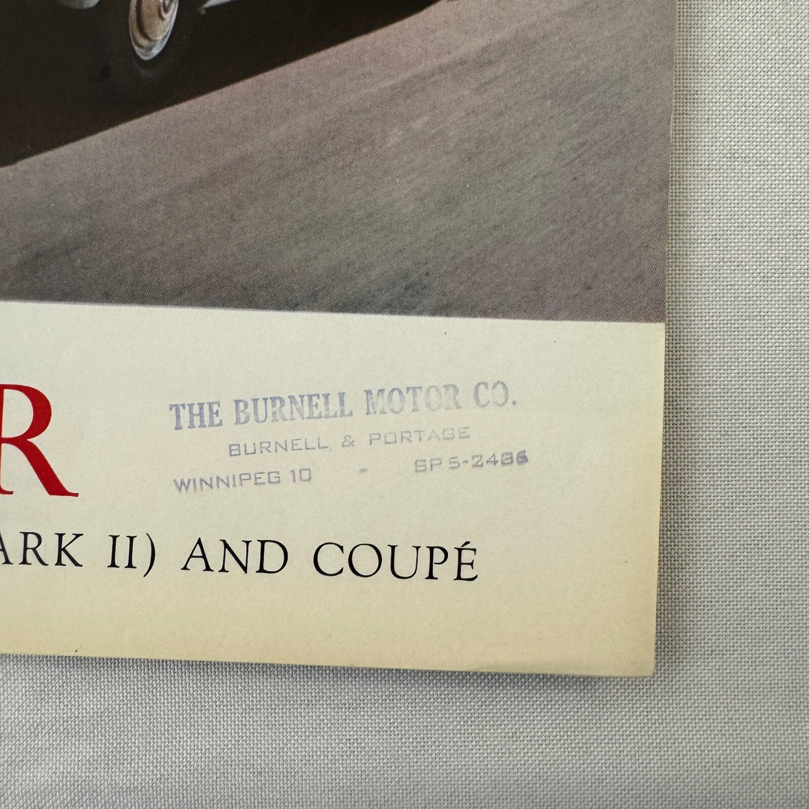 Rover 3 Litre Saloon Mark II and Coupe Sales Brochure Catalog Vintage