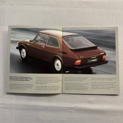 1978 Saab Turbo Car Sales Brochure Catalog Advertising Vintage