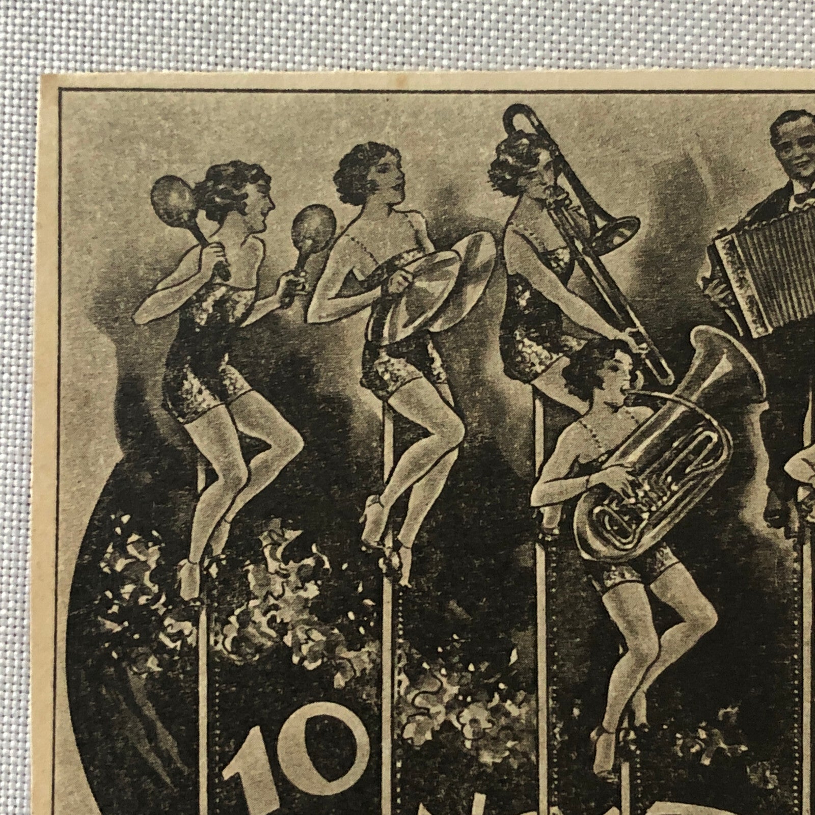 Circus Performer Troupe Act Postcard Post Card 10 Sylwest Unicycle Musician