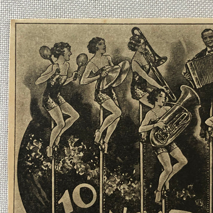 Circus Performer Troupe Act Postcard Post Card 10 Sylwest Unicycle Musician